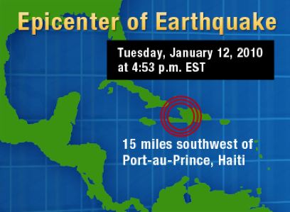 Haiti Earthquake Map